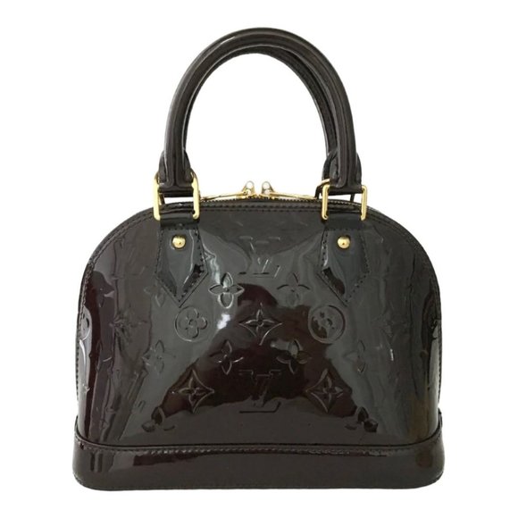 AUTHENTIC Louis Vuitton Alma BB Vernis Amarante PREOWNED (WBA891) – Jj's  Closet, LLC